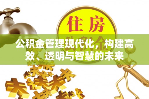 青川公积金管理现代化，构建高效、透明与智慧的未来