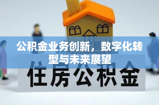 青川公积金业务创新，数字化转型与未来展望