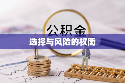 青川选择与风险的权衡