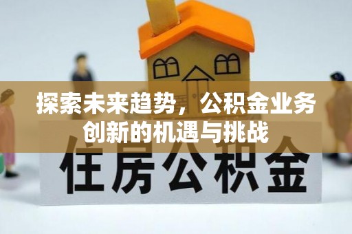青川探索未来趋势，公积金业务创新的机遇与挑战