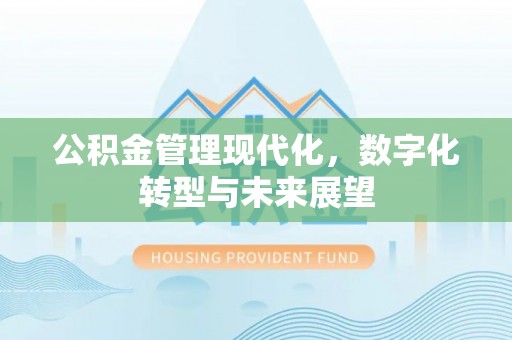 青川公积金管理现代化，数字化转型与未来展望