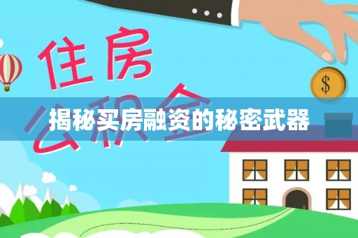 青川揭秘买房融资的秘密武器